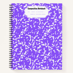 carnet en spirale de composition violette