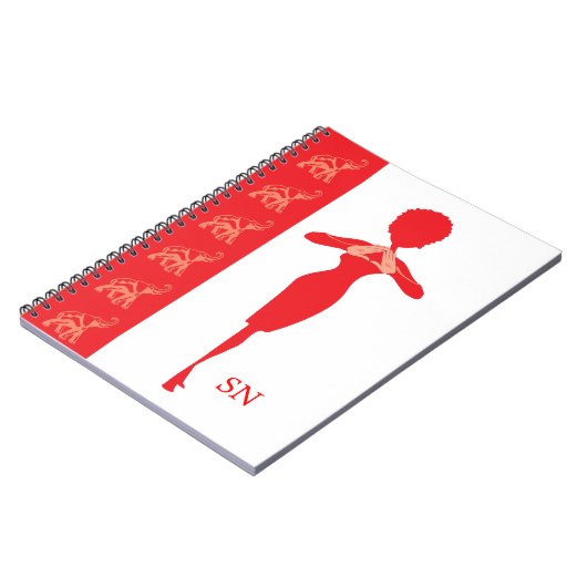 Carnet en spirale de diva (Côté gauche)