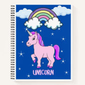carnet en spirale de licorne (Devant)