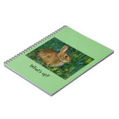 Carnet en spirale de photo de lapin (Côté gauche)