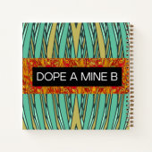 carnet en spirale de style tropical DOPE A MINE B (Dos)