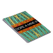 carnet en spirale de style tropical DOPE A MINE B (Côté Droit)