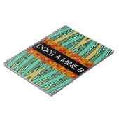 carnet en spirale de style tropical DOPE A MINE B (Côté gauche)