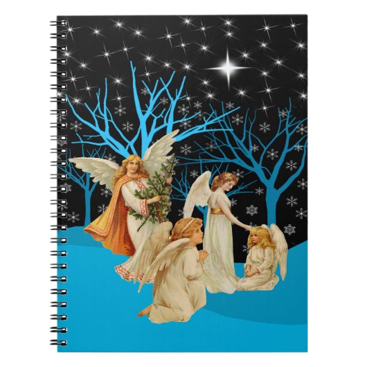 Carnet en spirale des Anges de Neige (Devant)