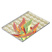 Carnet en spirale des plumes tropicales (Côté gauche)