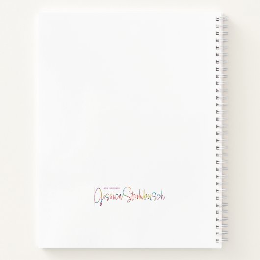 Carnet en spirale d'Iris et de Feu (Dos)