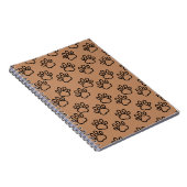 carnet en spirale Empreinte de patte (Côté Droit)