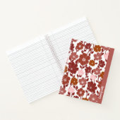 Carnet en spirale florale rose et orange | carnet (Intérieur)