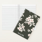 Carnet en spirale florale vert Sage | carnet (À l'intérieur)