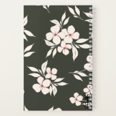 Carnet en spirale florale vert Sage | carnet (Verso)