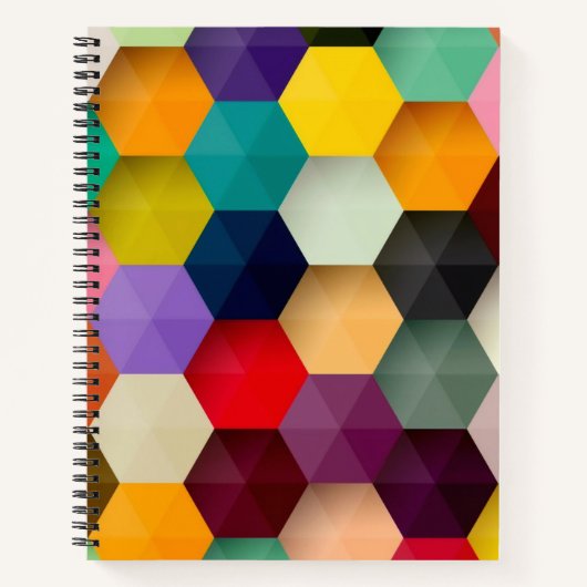 Carnet en spirale hexagone (Devant)