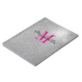 Carnet en spirale monogramme de parties scintillan (Côté gauche)