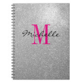 Carnet en spirale monogramme de parties scintillan (Devant)