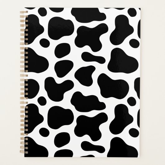 Carnet en spirale noir et blanc (Devant)