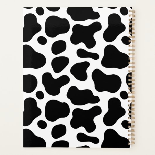 Carnet en spirale noir et blanc (Dos)