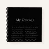 Carnet en spirale noire (Devant)