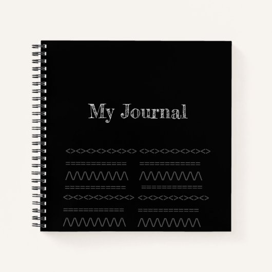 Carnet en spirale noire (Devant)