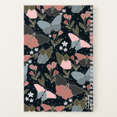 Carnet en spirale papillon bleu | Journal mûr (Verso)