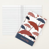 Carnet en spirale parapluie clair | Journal d'auto (À l'intérieur)