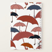 Carnet en spirale parapluie clair | Journal d'auto (Verso)