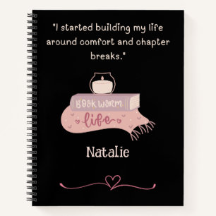 Carnet en spirale pour amoureux de la lecture