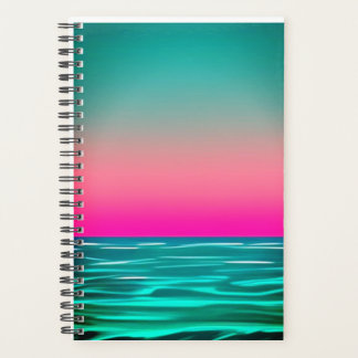 carnet en spirale rétro beach planner