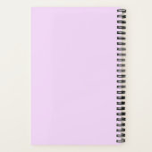 carnet en spirale violet clair (Verso)