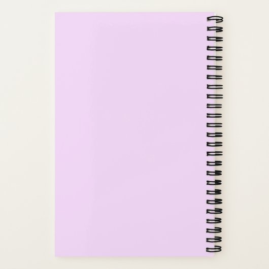 carnet en spirale violet clair (Verso)
