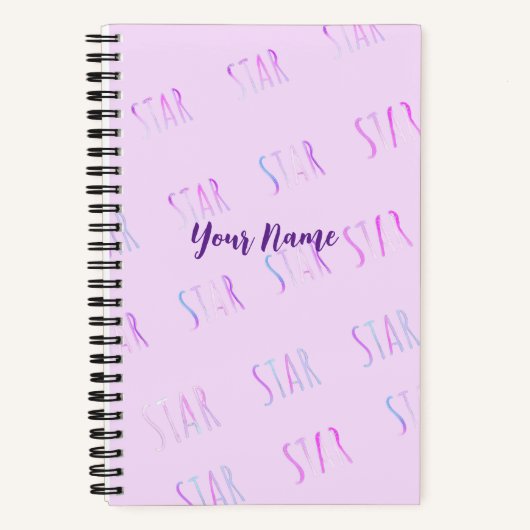 carnet en spirale violet clair (Recto)