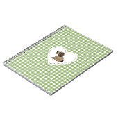 Carnet en vichy Chien dans le coeur (Côté gauche)