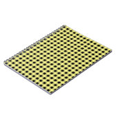 Carnet en vichy jaune et noir (Côté gauche)