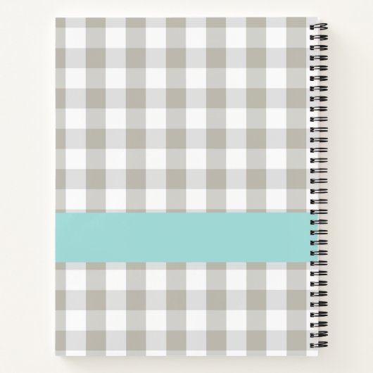 Carnet en vichy Monogramme (Dos)