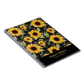 Carnet en vichy Motif tournesol (Côté Droit)