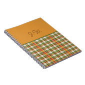 Carnet En vichy orange et vert (Côté Droit)
