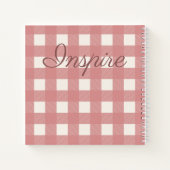 Carnet En vichy rose (Dos)