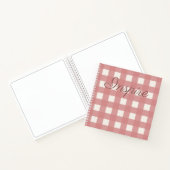 Carnet En vichy rose (Intérieur)