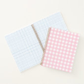 Carnet En vichy rose (Intérieur)