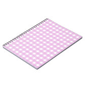 Carnet En vichy rose pâle (Côté gauche)