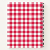 Carnet En vichy rouge (Dos)