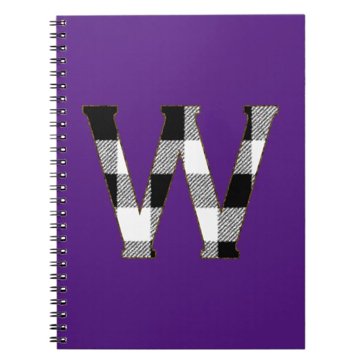 Carnet en vichy vérifier W (Devant)