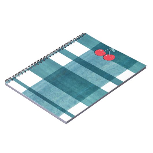 Carnet En vichy vert simple (Côté gauche)