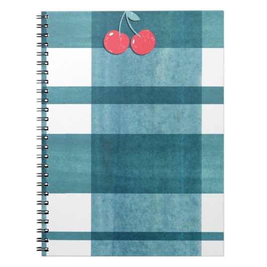 Carnet En vichy vert simple (Devant)