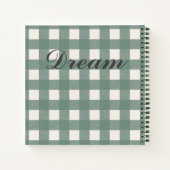 Carnet En vichy verte (Dos)