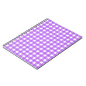 Carnet En vichy violet brillant (Côté gauche)