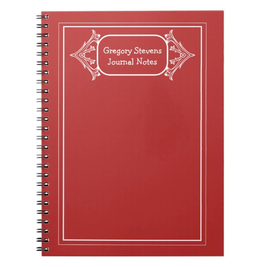 Carnet encadré blanc (Devant)