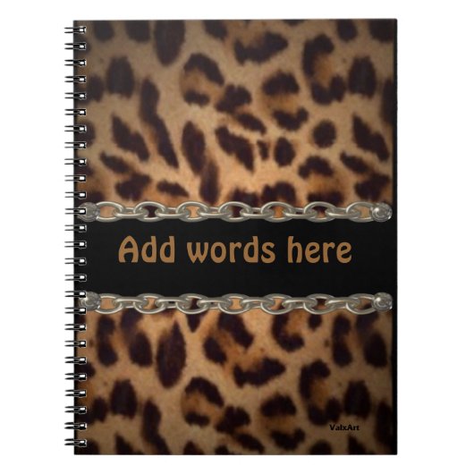 Carnet enchaîné de léopard (Devant)