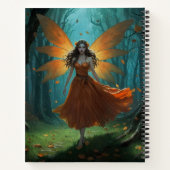 Carnet Enchanted Autumn Fairy Thanksgiving Fantasy Art (Dos)