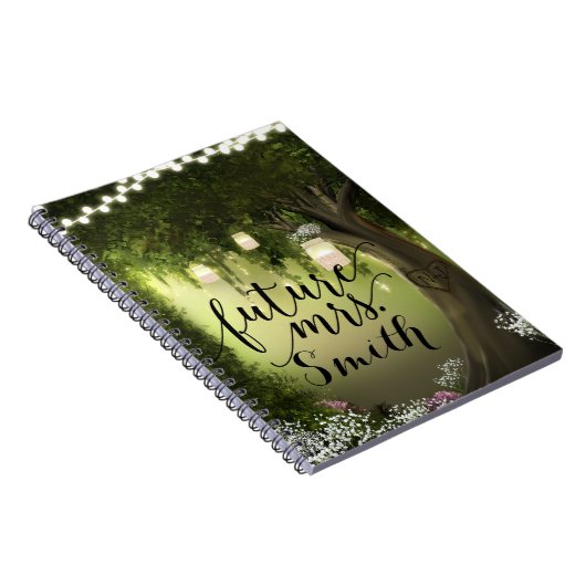 Carnet Enchanted Forest Woods Rustic Mariage Future Mme. (Côté Droit)
