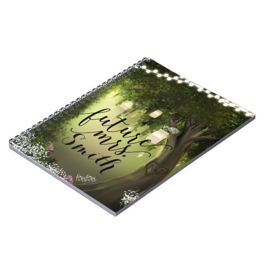 Carnet Enchanted Forest Woods Rustic Mariage Future Mme. (Côté gauche)