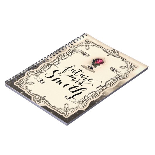 Carnet Enchanted Magical Storybook Red Rose Future Mme. (Côté gauche)